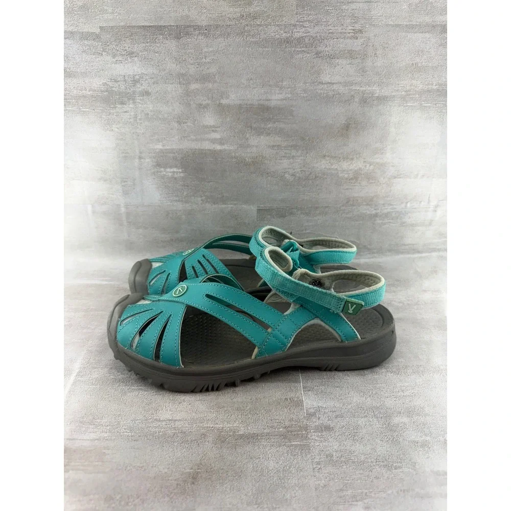 Keen Rose Sandals Men Sz 6 Turquoise Teal Closed Toe Hiking Water Sport 1012842